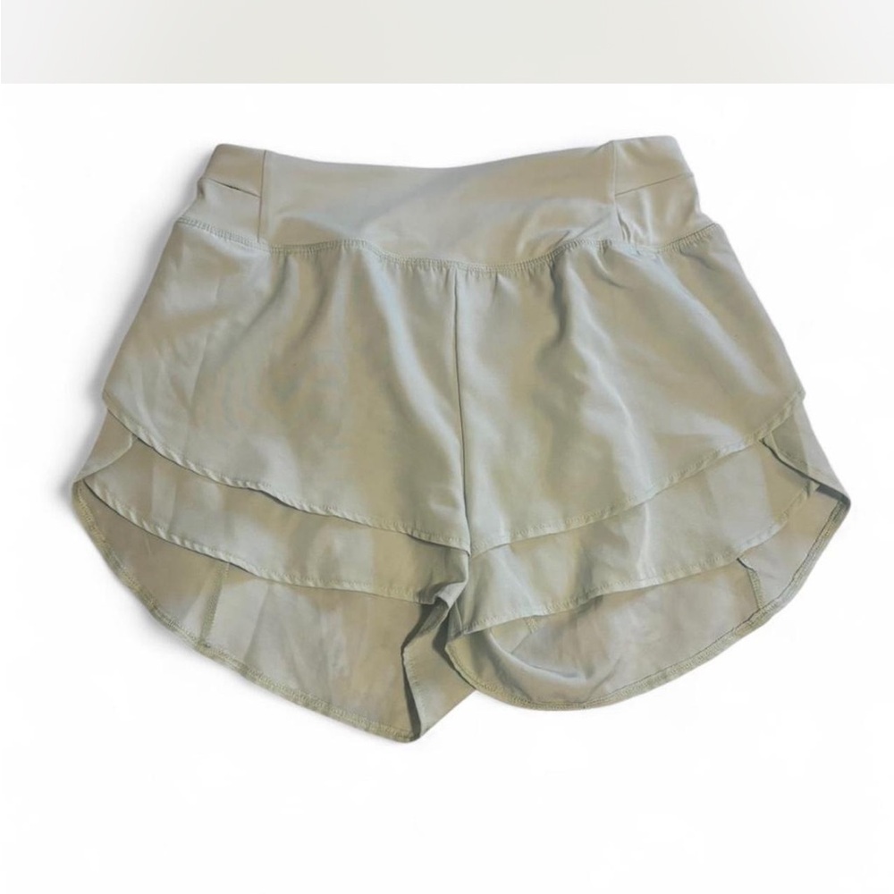Simply Southern sz S Women's Athletic Layered Shorts in minty green light aqua